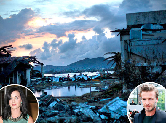 Phillippines, Typhoon Haiyan, Katy Perry, David Beckham Phillippines, Typhoon Haiyan, Katy Perry, David Beckham